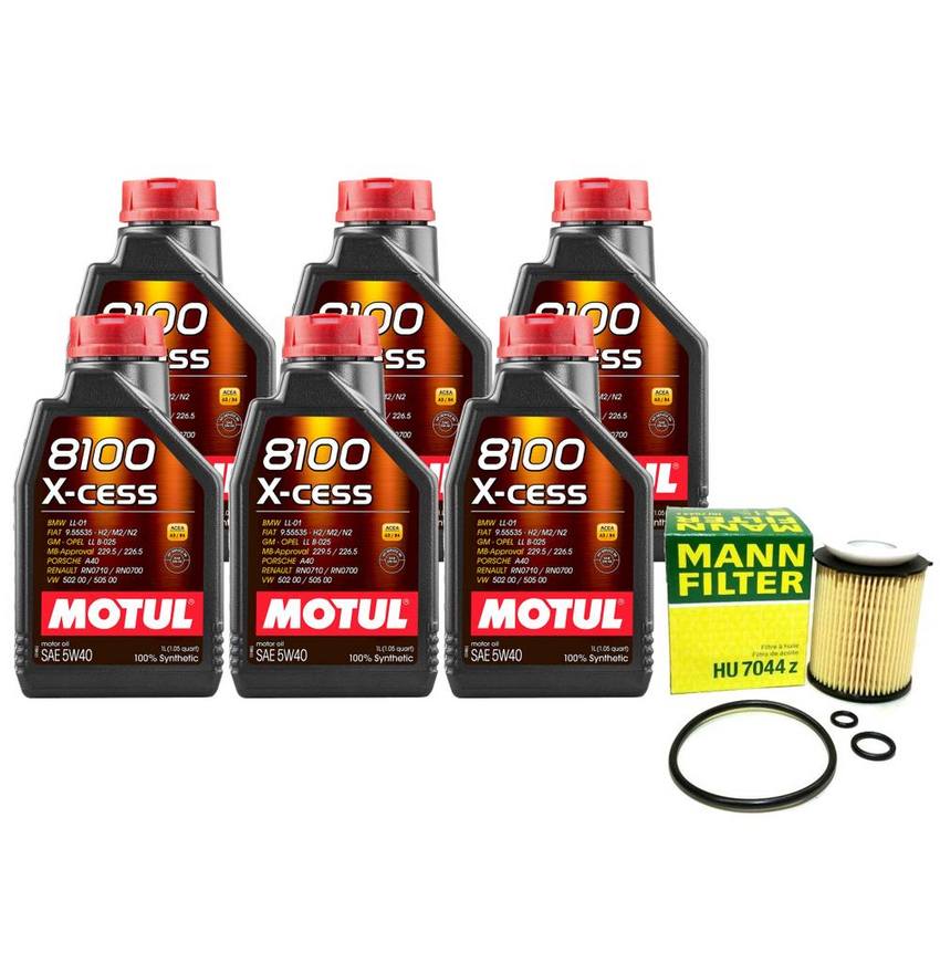 Mercedes Engine Oil Change Kit - Motul (5W-40)  (X-Cess 8100)